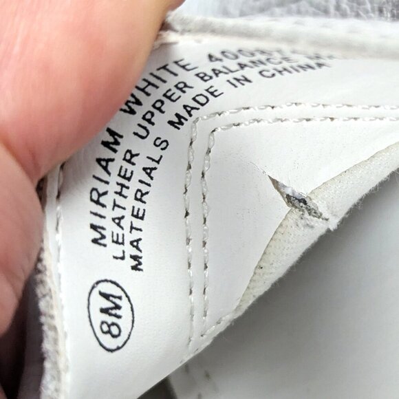 Croft & Barrow White Leather Loafers Size 8 - Picture 11 of 11